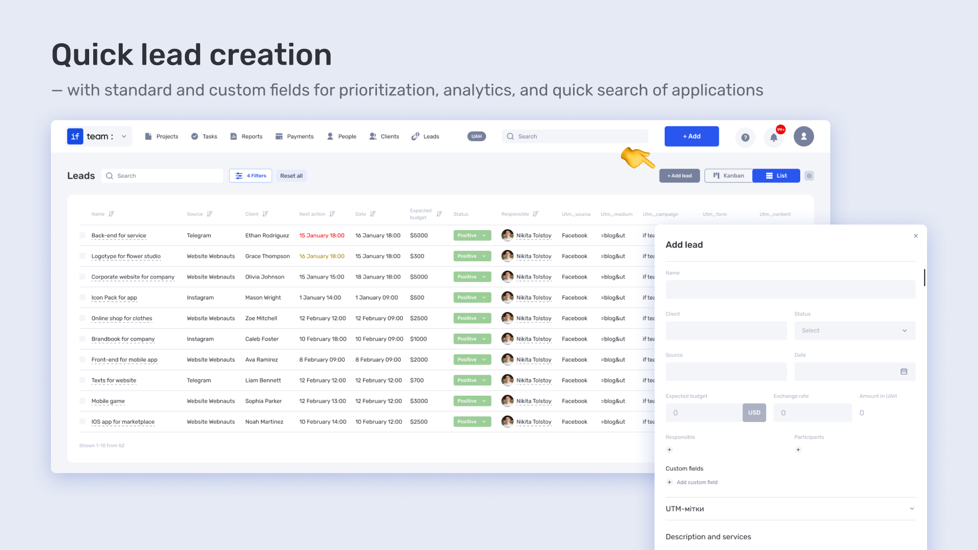 Case study of PSA software if.team for B2B SaaS product automation - фото 8