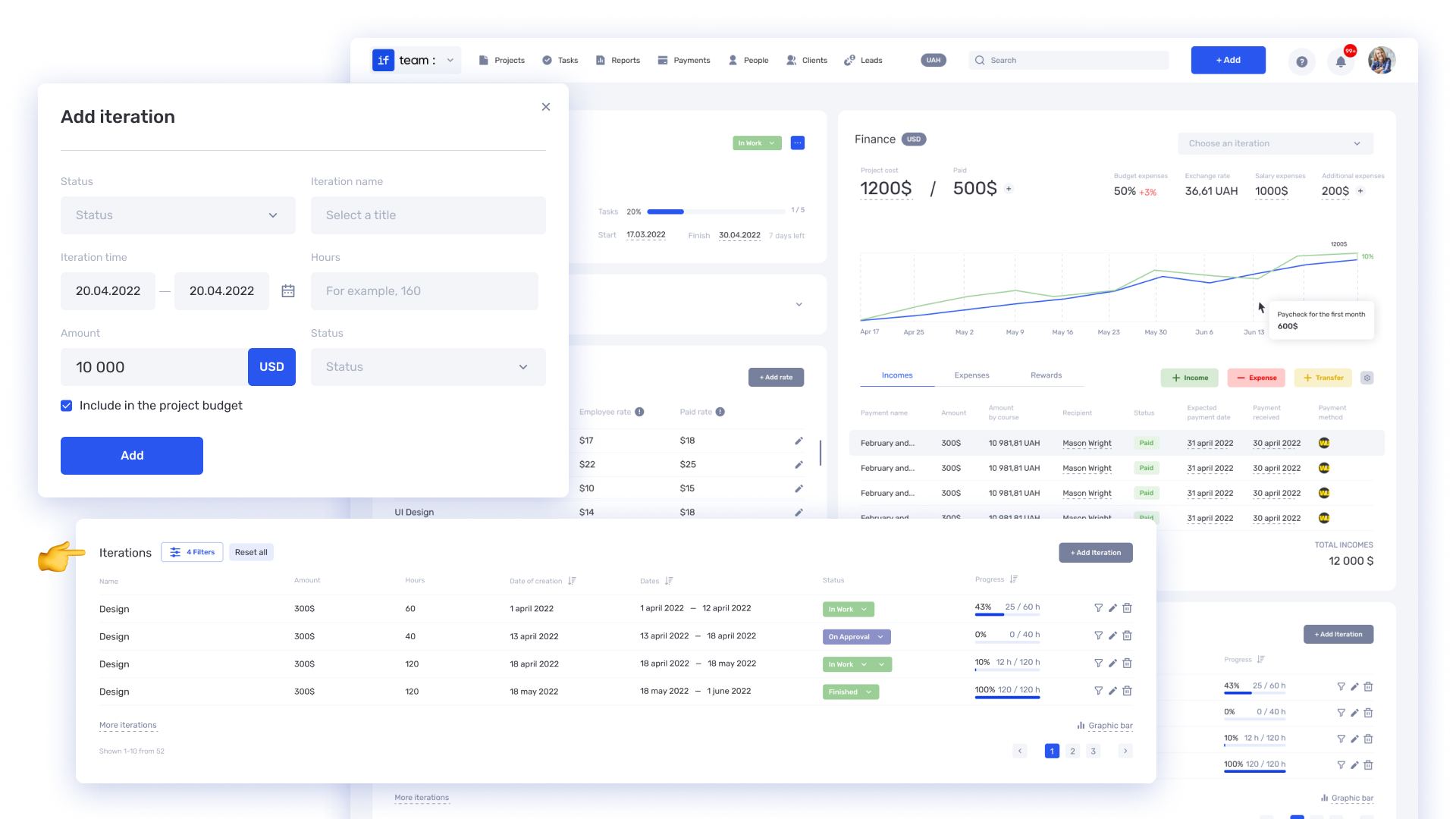 ERP Software for Outstaffing: How if.team Helps Control Project Economics - фото 8