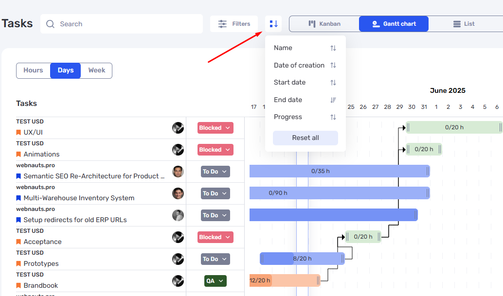 Working With Tasks Just Got Easier: Gantt Chart Update in If.Team - фото 6