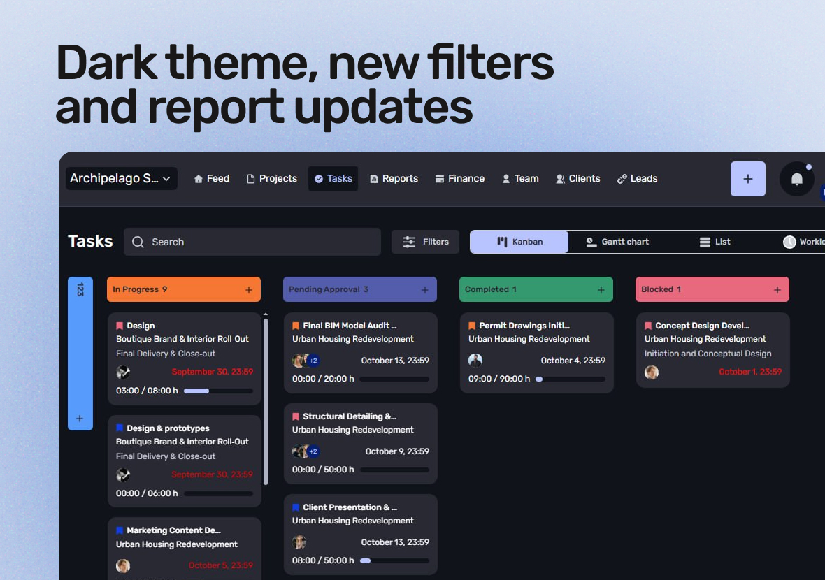 Dark theme, new filters, and more flexibility in reports - фото 3