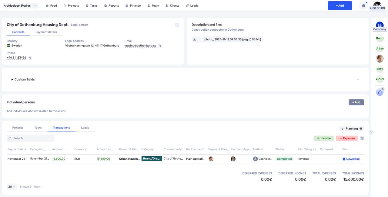 November Updates: Smarter Reports, a Rebuilt Client Profile, and a Wave of Improvements - фото 4