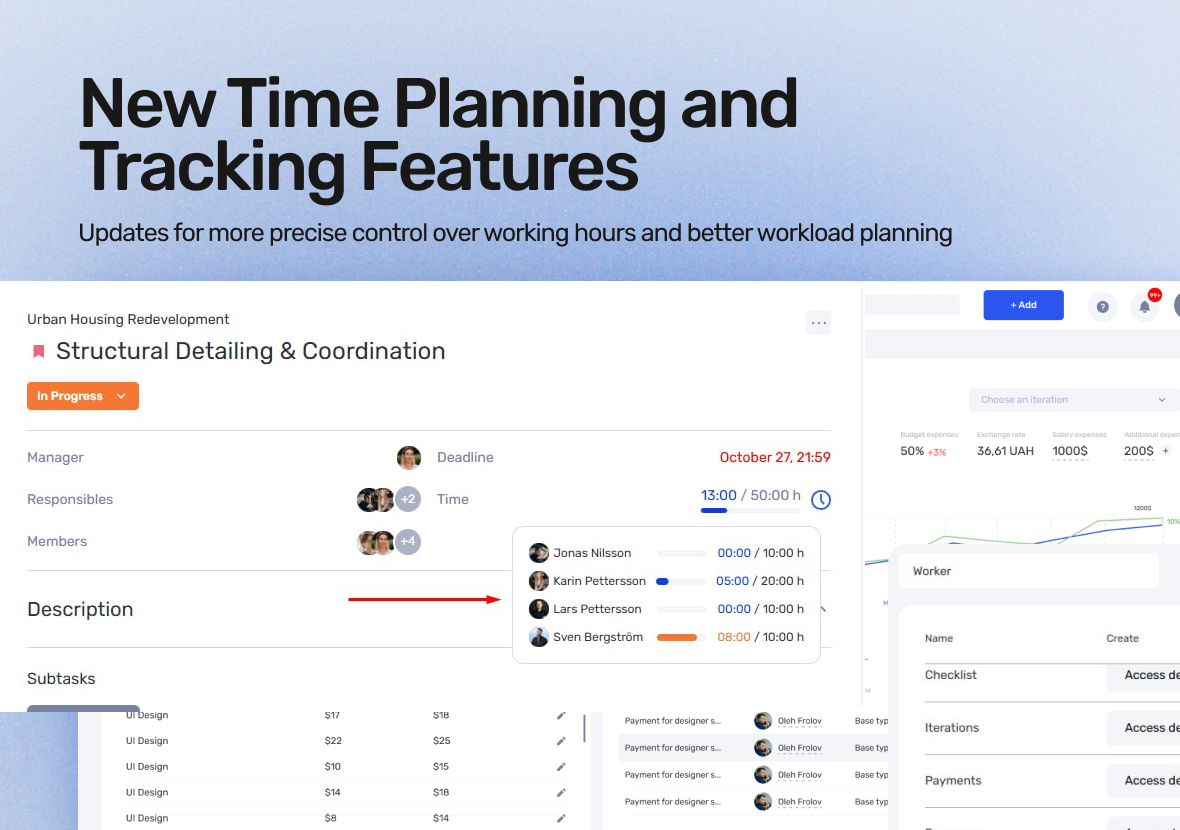 New Time Tracking, Planning, and Project Management Features in if.team - фото 3