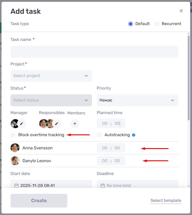 New Time Tracking, Planning, and Project Management Features in if.team - фото 6